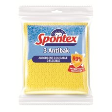 Spontex utěrka houbová Antibak 3 ks