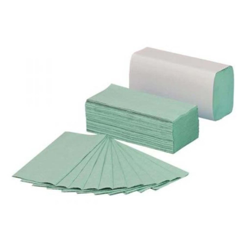 Ručník ZZ zelený 1-vrstvý 25 x 25 cm 200 ks / 20 bal Ručník ZZ zelený 1-vrstvý 25 x 25 cm 200 ks / 20 bal